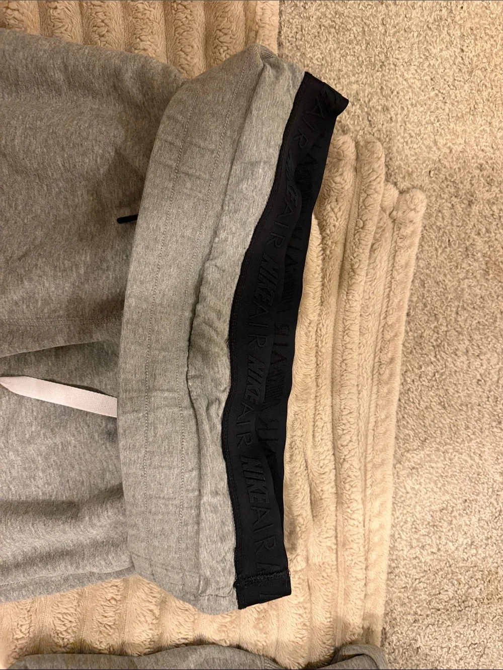 Nike Air Grey Unisex Jogger Sweatpants with secondary accent waistband